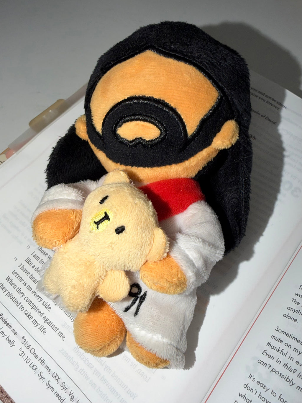plush Jesus keychain/pursecharm